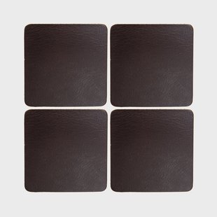 Xapron Cuba glasonderzetters 4-pack Brown