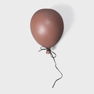 Byon Balloon decoratie 17 cm Dusty red