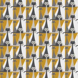 Arvidssons Textil Kitty stof Geel