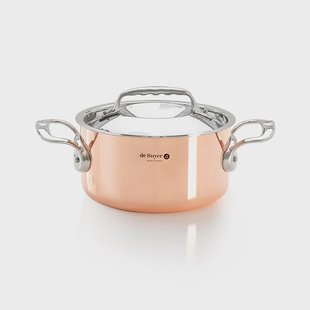 De Buyer Prima Matera braadpan met deksel inductie 16 cm