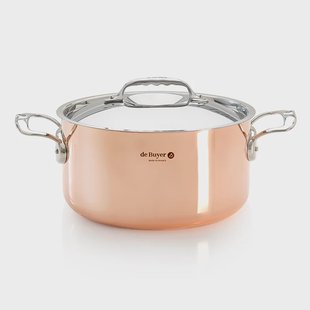 De Buyer Prima Matera braadpan met deksel inductie 24 cm