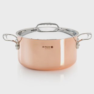 De Buyer Prima Matera braadpan met deksel inductie 28 cm
