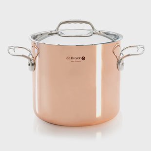 De Buyer Prima Matera hoge braadpan met deksel inductie 20 cm