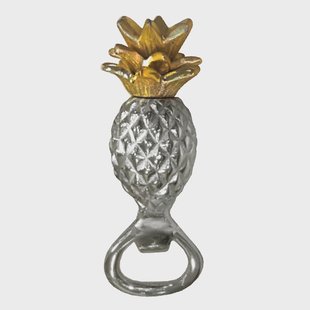 Culinary Concepts Pineapple flessenopener ananas Zilver-goud