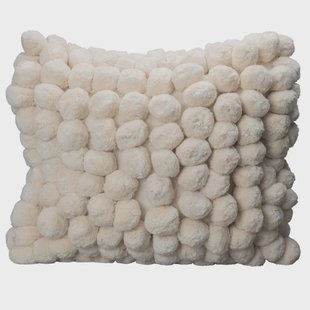 Byon Pom Pom kussen 45x45 cm Off white