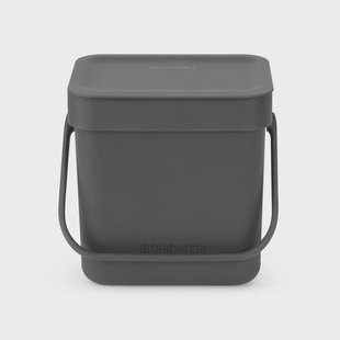 Brabantia Sort & Go afvalbak 3 L Grijs