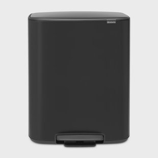 Brabantia Bo bin pedaalemmer 2x30 L Zwart