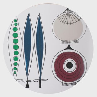 Almedahls Picknick pannenonderzetter ui Ø21 cm Blauw-multi