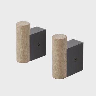 Muuto Attach haak 2-pack Oak-black