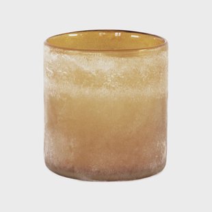 Tell Me More Frost theelichthouder M Amber (bruin)