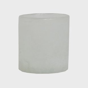 Tell Me More Frost theelichthouder M Wit