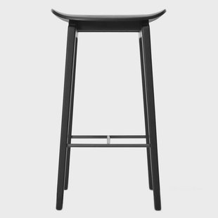 NORR11 NY11 barkruk 65 cm Zwartgebeitst eikenhout