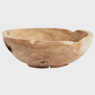 MUUBS Muubs teak saladeschaal 30 cm Natuur