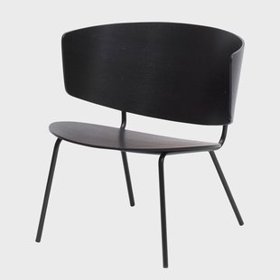 Ferm Living Herman loungestoel Zwart