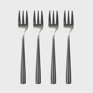 Aida Groovy taartvork 4-pack Roestvrij staal