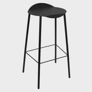 LIND DNA Flamingo Hippo barkruk Black-anthracite