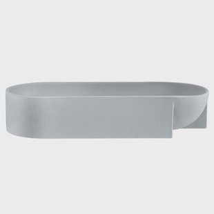 Iittala Kuru keramieken schaal 7,5x37 cm Lichtgrijs