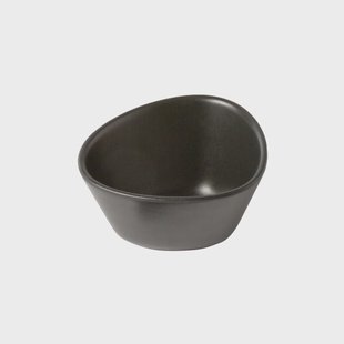 LIND DNA Curve Stoneware kom S 10x11 cm Black
