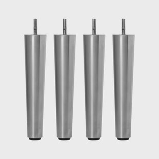 Broste Copenhagen Wind meubelpoten 20 cm 4-pack Zilver
