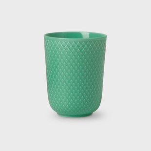 Lyngby Porcelæn Rhombe beker zonder oor 33 cl Groen