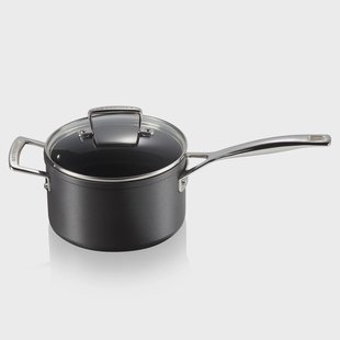 Le Creuset Le Creuset steelpan met glazen deksel 1,9 l Zwart