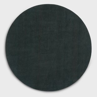 Northern Row vloerkleed rond Ø200 cm Donkergroen