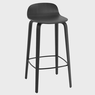 Muuto Visu barkruk 75 cm Black-Black