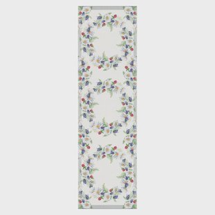 Ekelund Linneväveri Blomkrans tafelloper 35x120 cm Multi