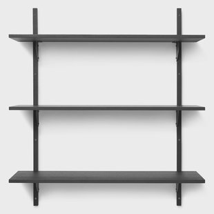 Ferm Living Sector plank triple wide Zwart essen-zwart Ferm Living Sector plank triple wide Zwart essen-zwart