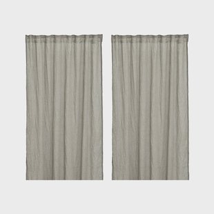 Boel & Jan Mirja gordijnen 130x275 cm 2-pack Grijs