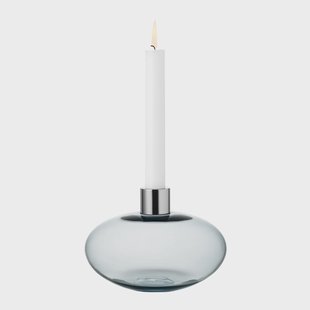 Orrefors Pluto kandelaar Grijs