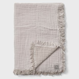 &Tradition Collect katoenen plaid SC33 260x260 cm Cloud & Milk (beige-wit)