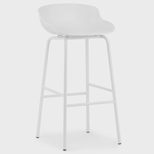 Normann Copenhagen Hyg barkruk metalen poten 75 cm Wit Normann Copenhagen Hyg barkruk metalen poten 75 cm Wit