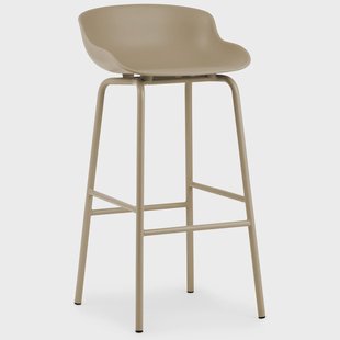Normann Copenhagen Hyg barkruk metalen poten 75 cm Zand