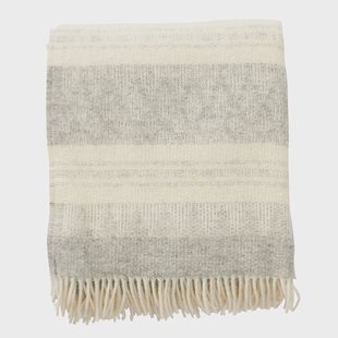 Klippan Yllefabrik Freja wollen plaid Grijs