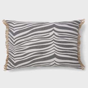 Classic Collection Zebra kussen 40x60 cm Titanium (grijs)