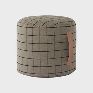 OYOY Grid poef Ø40 cm Clay