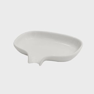 Bosign Zeepbakje met afdruipbuisje porselein Wit