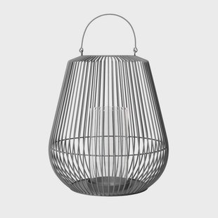 blomus Nidea lantaarn S 52,5 cm Steel gray (donkergrijs)