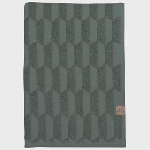 Mette Ditmer Geo handdoek 50x95 cm Pine green