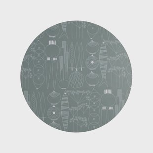 Almedahls Picknick pannenonderzetter Ø21 cm Groengrijs