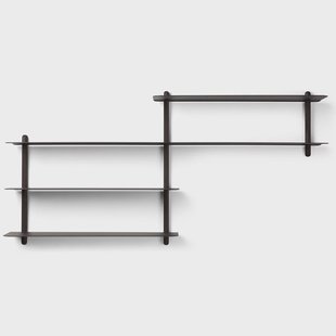 Gejst Nivo plank B Zwartgebeitst essenhout-zwart