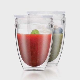 Bodum Pavina To Go dubbelwandig glas 2-pack 35 cl