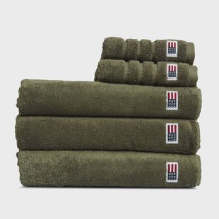 Lexington Icons Original badhanddoek 70x130 cm Dusty olive