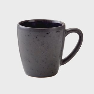 Bitz Bitz mok 19 cl zwart Zwart-donkerblauw