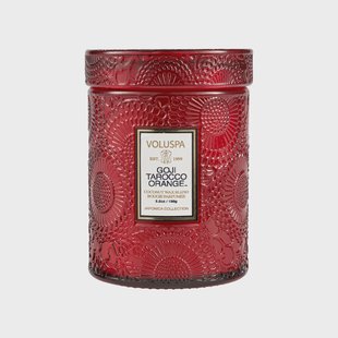 Voluspa Japonica geurkaars in glazen pot 50 uur Goji Tarocco Orange