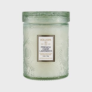 Voluspa Japonica geurkaars in glazen pot 50 uur French Cade & Lavender
