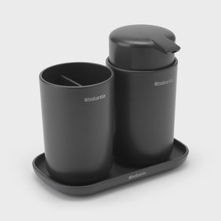 Brabantia Brabantia ReNew badkameraccessoireset 3-delig Donkergrijs