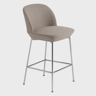 Muuto Oslo Counter barkruk verchroomde poten Ocean 32 Muuto Oslo Counter barkruk verchroomde poten Ocean 32
