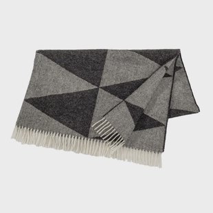Scandi Living Rime wollen plaid Charcoal